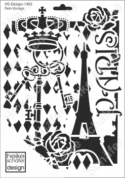 Schablone-Stencil A4 130-1485 Paris Vintage